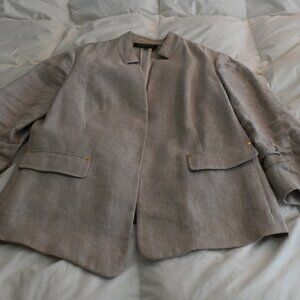 Unstructured linen blazer/jacket